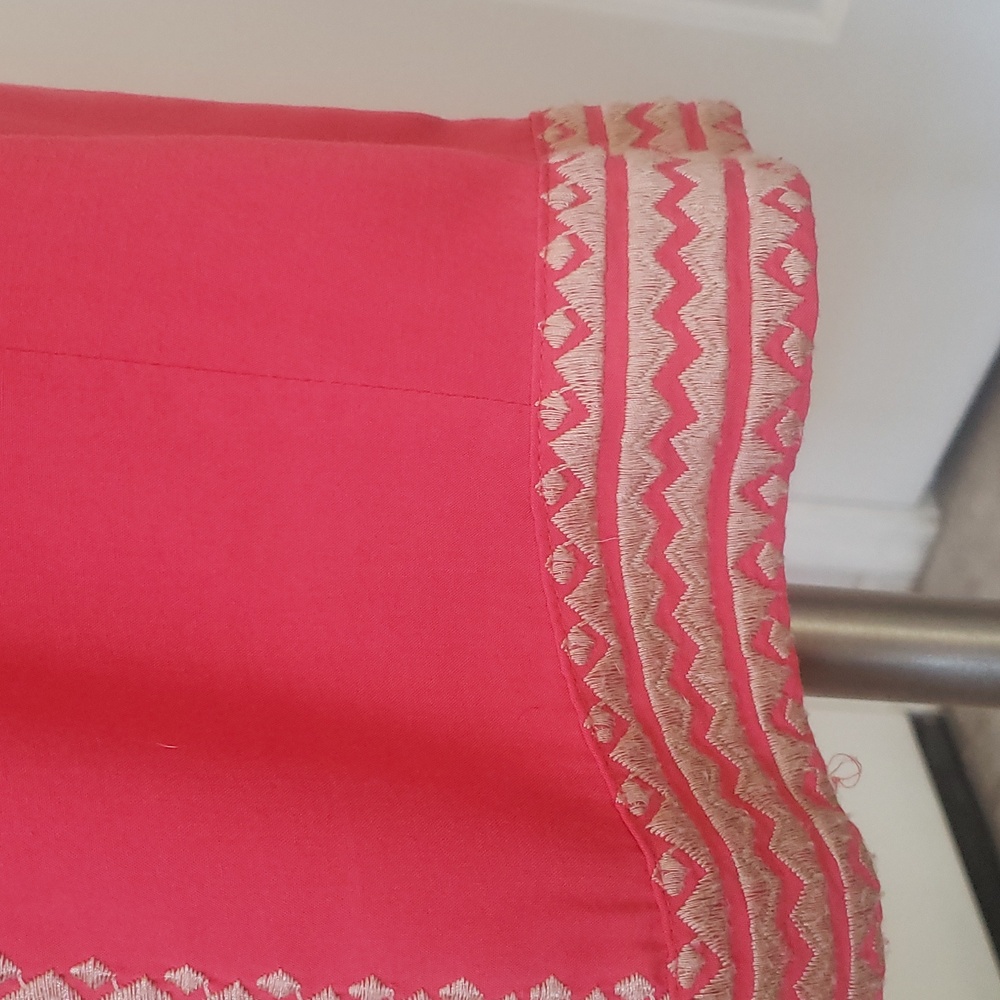 THML for Anthropologie Coral Embroidered Boho Shift Mini Dress / Tunic XS - Picture 15 of 17